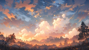 4K 傍晚天空