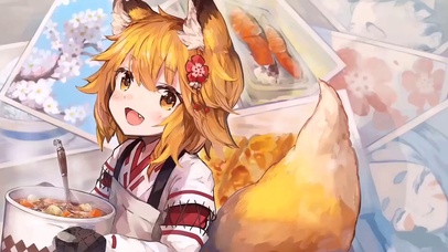 可爱小狐狸插画