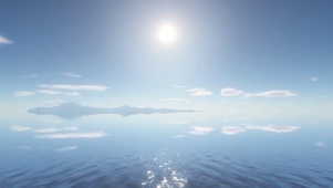 淡蓝湖面