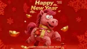 新年粉马