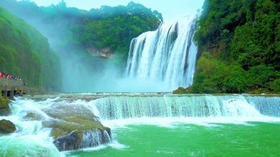 唯美治愈瀑布4K