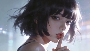 嘟嘴美少女
