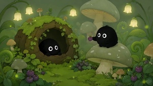 黑萌精灵的治愈森林小屋