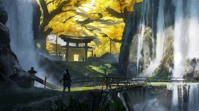 通往寺庙的小路