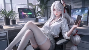 白丝长腿萝莉