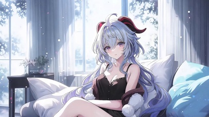 【4K】甘雨丨惬意午后丨