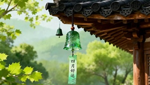 四月，风铃，祈福。