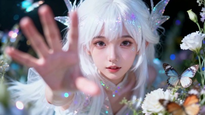 白绡精灵少女