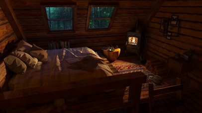 舒适的阁楼雨声