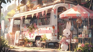 插画兔兔