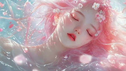 粉色系梦幻少女