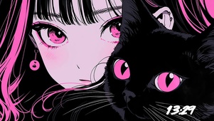 黑猫女孩