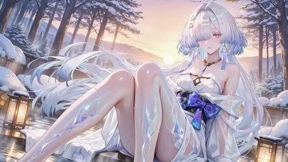 冬日雪天琉璃长腿-莫宁