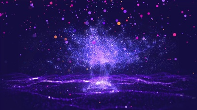 唯美浪漫荧光树