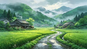 乡村的夏雨