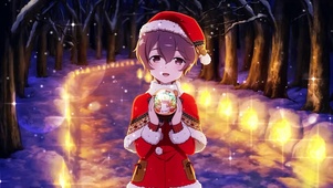 圣诞少女祝福