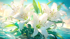 水中白花