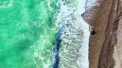 唯美治愈海浪4K