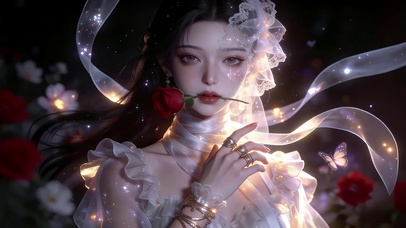 光吻白纱