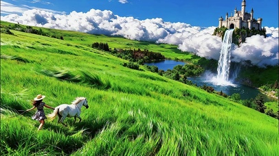 草原城堡的白马小公主