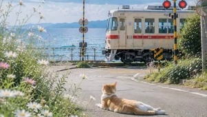 猫与电车 4k