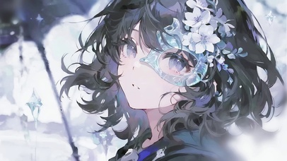 琉璃面具少女