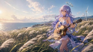 海边弹吉少女知更鸟