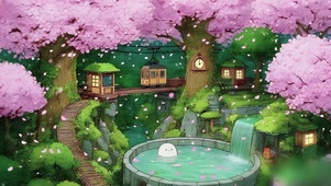 小白泡樱花汤