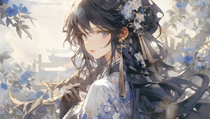 花中女孩