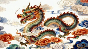 国风祥龙腾云