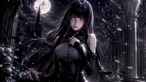 暗月黑羽少女