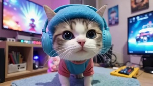 好奇小猫