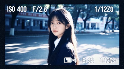校园逆光清纯美少女
