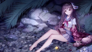 长腿美少女洗脚