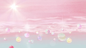 粉色海滩