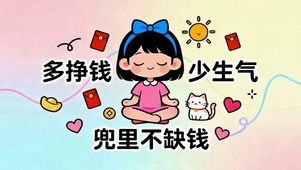 多挣钱少生气