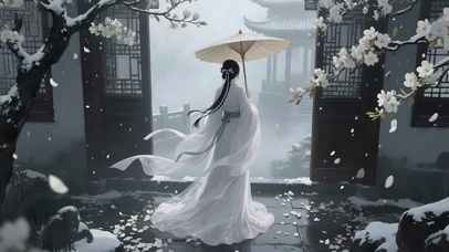 看雪景