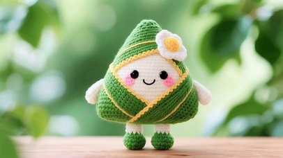 好可爱的毛线粽子