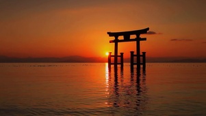 海上日落