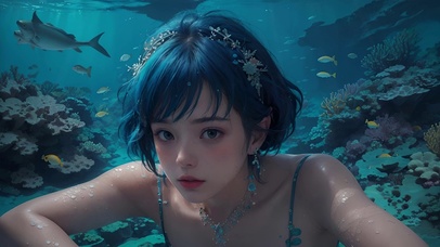 海底美女