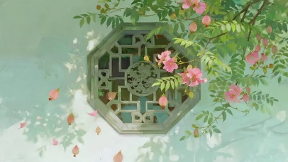 春天小院鲜花