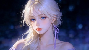 蓝眸藏夜色