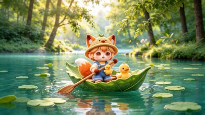 泛舟闯入一湖诗意