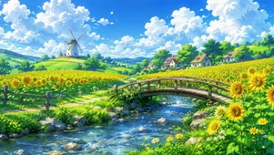 向日葵田园风光