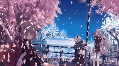 樱花树下的小狐狸少女