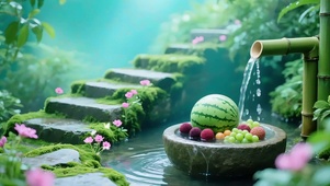 山林中小池