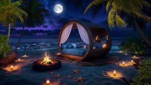 舒适海边睡眠