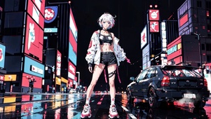 女孩汽车