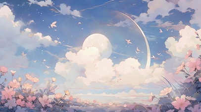 云朵花卉