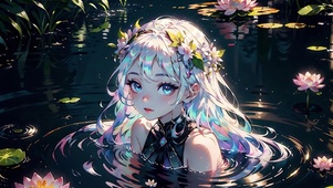 水中的美女